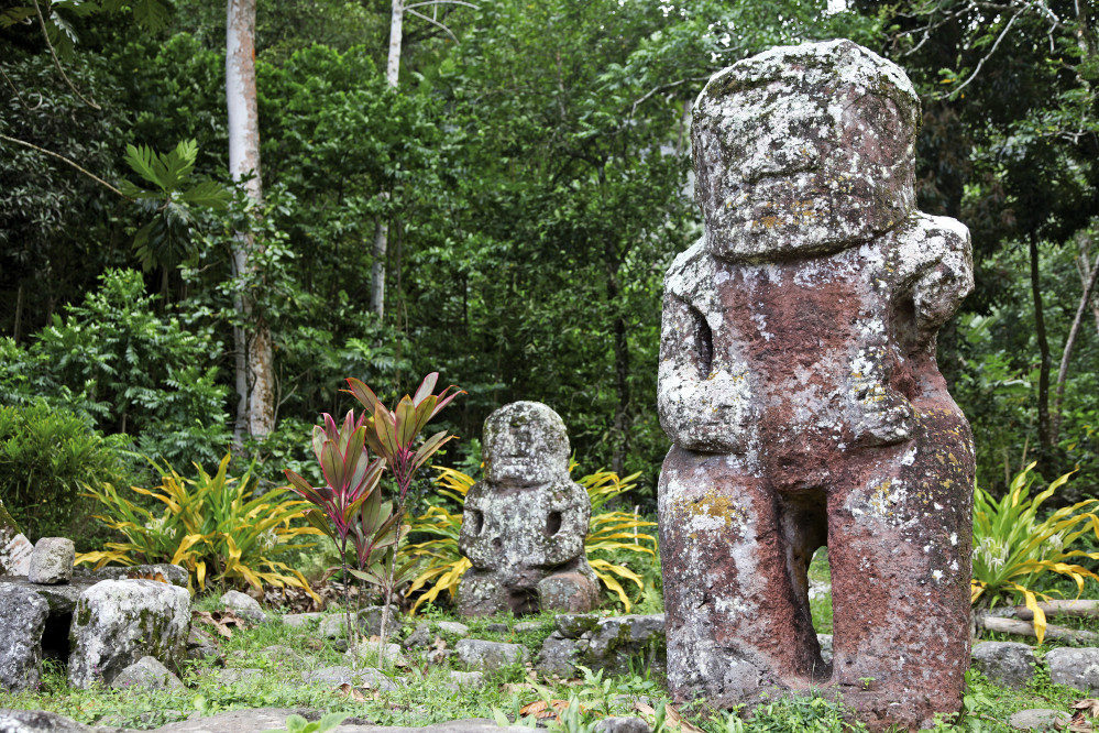 Relikte der Ureinwohner Tahitis