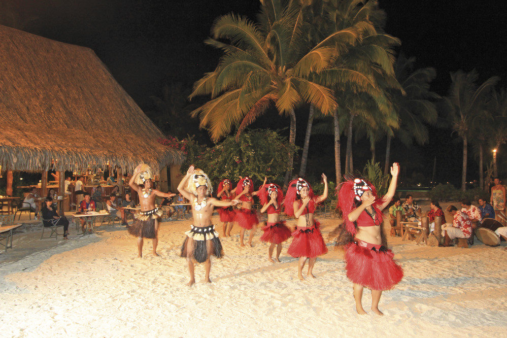 Tanzvorführung der Einwohner, Tahiti
