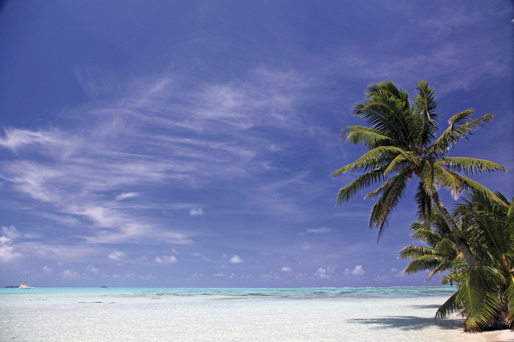 Entspannung am Strand von Tahiti